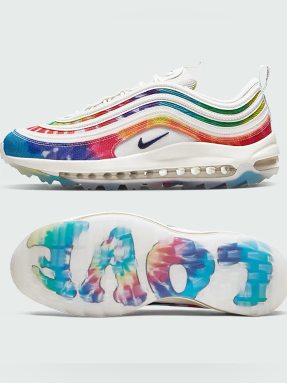 NWT Nike Air Max 97 G NRG P Tie Dye Golf Shoe